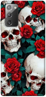 Чохол на Samsung Galaxy Note 20 skull and rose фото 1 з 1