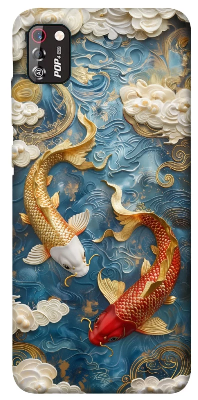 Чехол на TECNO POP 4 Pro Koi carp фото 1 из 1