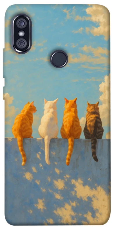 Чохол на Xiaomi Redmi Note 5 Pro / Note 5 (AI Dual Camera) cats on wall фото 1 з 1