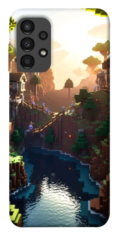 Чохол на Samsung Galaxy A13 4G Minecraft sunset фото 1 з 1