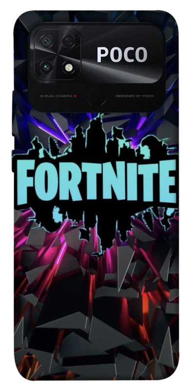 Чехол на Xiaomi Poco C40 Fortnite logo ver.3 фото 1 из 1