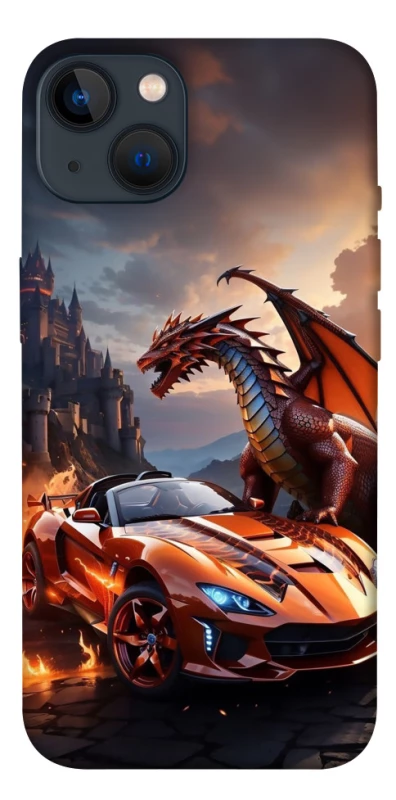 Чехол на Apple iPhone 13 (6.1") Сar and dragon фото 1 из 1