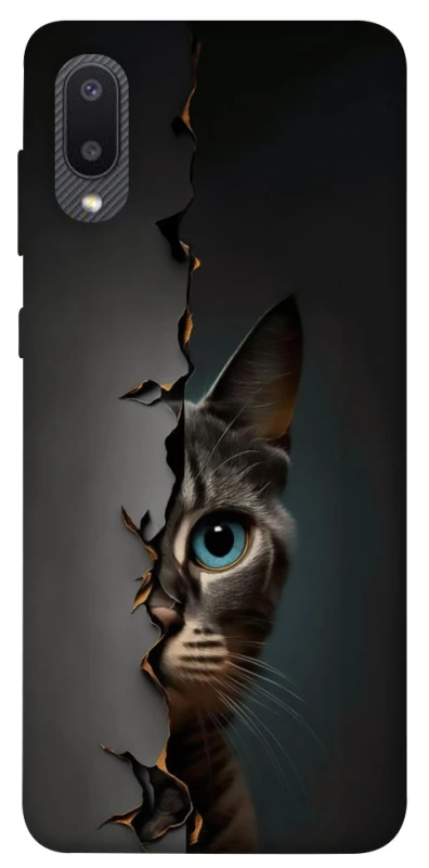 Чехол на Samsung Galaxy A02 Кот-подглядыватель v2 фото 1 из 1