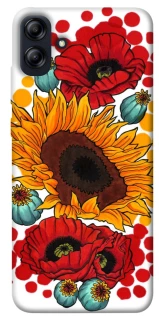 Чехол на Samsung Galaxy A04e Подсолнечники и маки фото 1 из 1