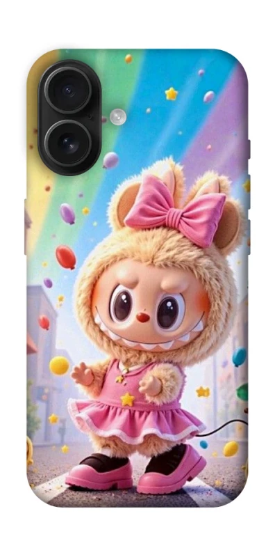 Чохол на Apple iPhone 16 Labubu rainbow фото 1 з 1
