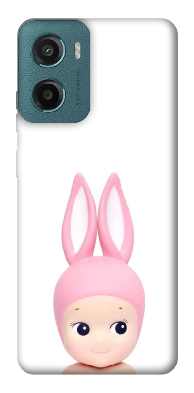 Чохол на Motorola Moto G06 Minimal Bunny Peek фото 1 з 1