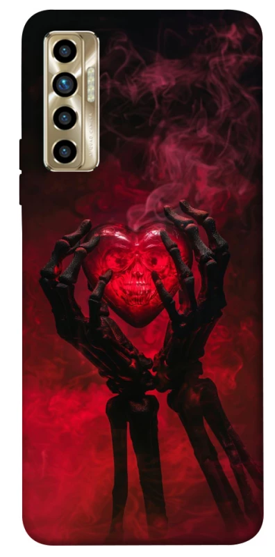 Чохол на TECNO Camon 17P Heart in the hands of a skeleton фото 1 з 1