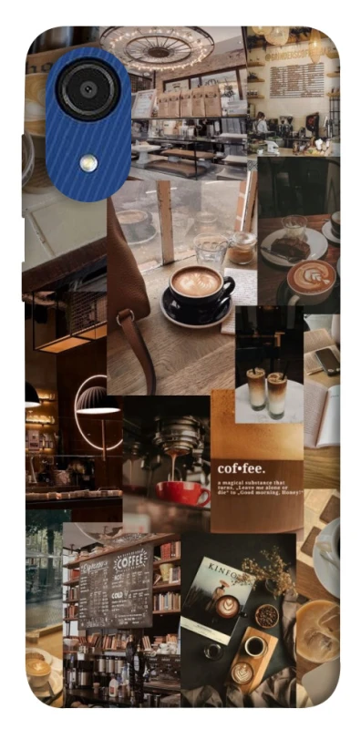 Чохол на Samsung Galaxy A03 Core Coffee collage ver.2 фото 1 Чохол на Samsung Galaxy A03 Core Coffee collage ver.2 фото 1 з 1