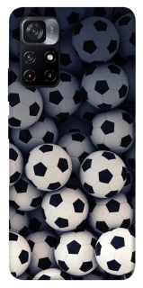 Чехол на Xiaomi Poco M4 5G / Redmi 10 5G Футбольные мячи фото 1 из 1