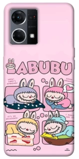 Чохол на Oppo Reno 7 4G Labubu Dreams Collage фото 1 з 1