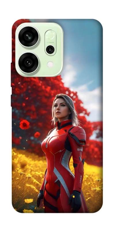 Чохол на Oppo Reno 14 Cyber space girl ver.5 фото 1 з 1
