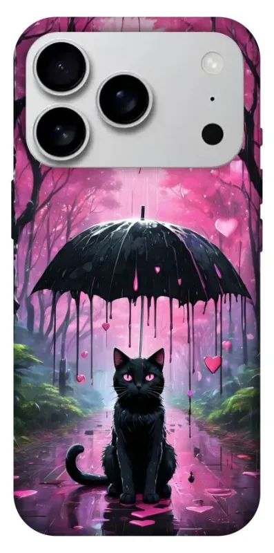 Чехол на Apple iPhone 18 Pro Max Black cat фото 1 из 2