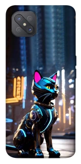 Чехол на Oppo A92s Cyber cat фото 1 из 1