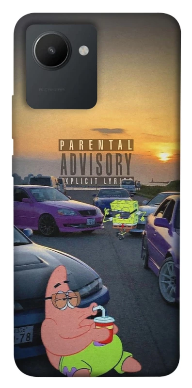 Чехол на Realme C30 Патрик на гонках фото 1 из 1