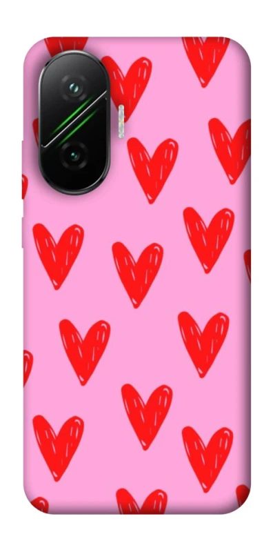Чохол на Xiaomi Poco F7 Red hearts 2 фото 1 з 1