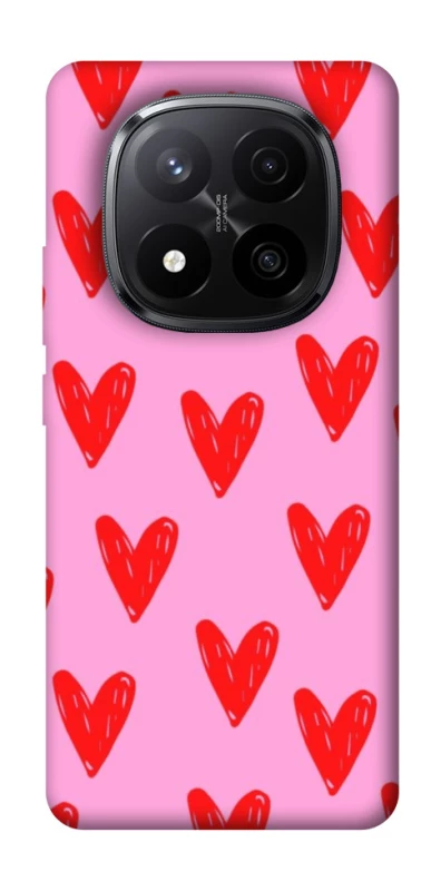 Чехол на Xiaomi Redmi Note 14 Pro+ 5G Red hearts 2 фото 1 из 1