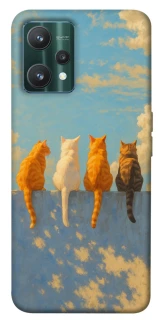 Чехол на Realme 9 Pro cats on wall фото 1 из 1