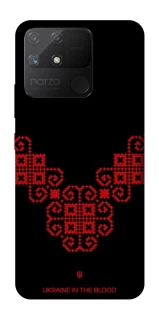 Чохол на Realme Narzo 50A Чорно-червона вишиванка фото 1 з 1