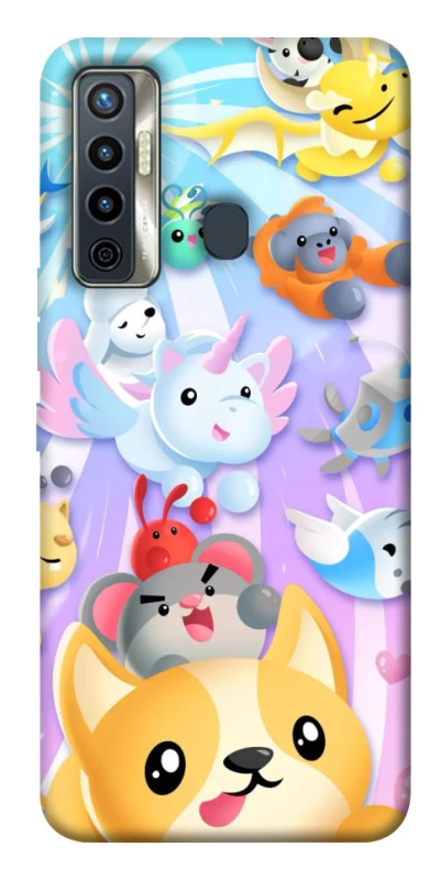 Чехол на TECNO Camon 17 Adopt Me Rainbow Pet Parade фото 1 из 1