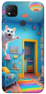 Чохол на Xiaomi Redmi 9C crazy cat фото 1 з 1