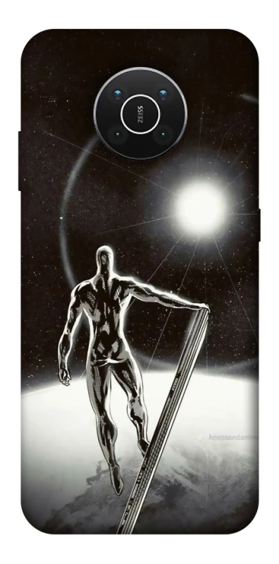 Чохол на Nokia X10 / X20 Срібний серфер фото 1 з 1