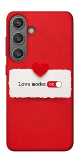 Чохол на Samsung Galaxy S24 Love Mode ON фото 1 з 1
