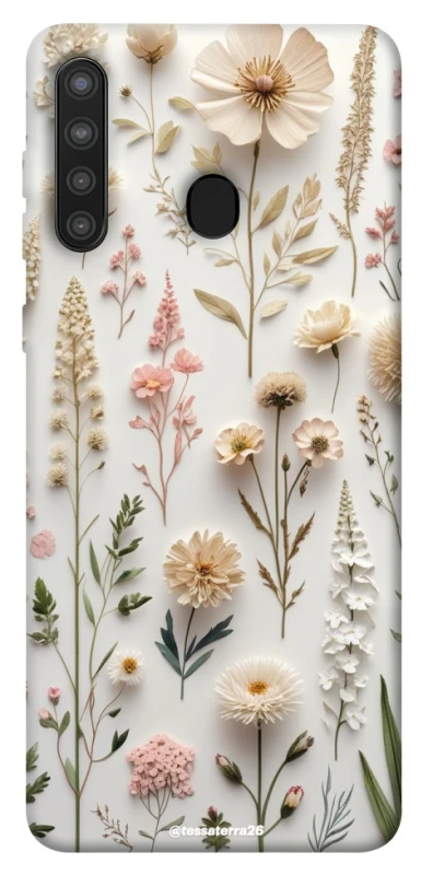 Чехол на Samsung Galaxy A21 Floral design ver.1 фото 1 из 1