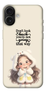 Чехол на Apple iPhone 16 Plus Don't look back фото 1 из 1