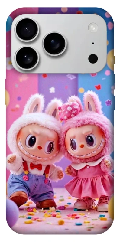 Чехол на Apple iPhone 17 Pro Max (6.9") Labubu twins ver.3 фото 1 из 1