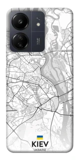 Чохол на Xiaomi Poco C65 Kiev white map фото 1 з 1