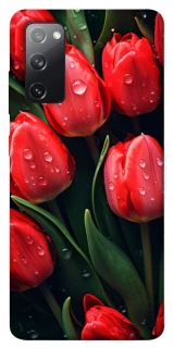 Чохол на Samsung Galaxy S20 FE Червоні тюльпани фото 1 Чохол на Samsung Galaxy S20 FE Червоні тюльпани фото 1 з 1