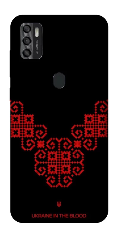 Чохол на ZTE Blade A7s (2020) Чорно-червона вишиванка фото 1 з 1