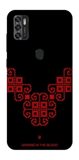 Чохол на ZTE Blade A7s (2020) Чорно-червона вишиванка фото 1 з 1