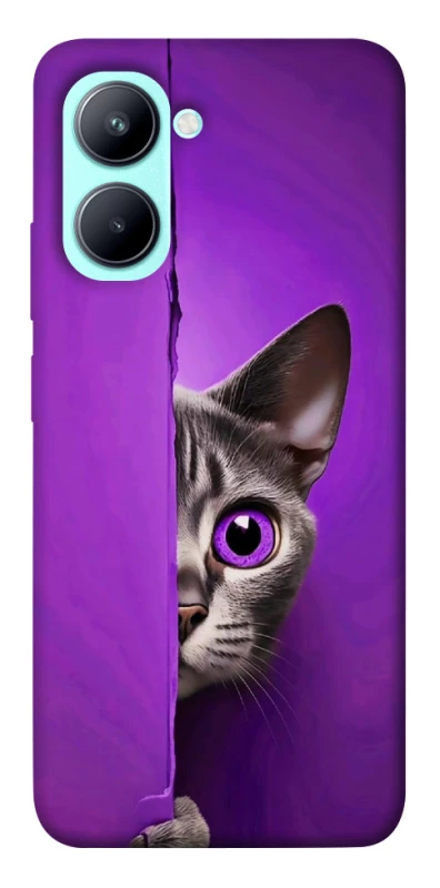Чохол на Realme C33 Кіт-підглядач фото 1 з 1