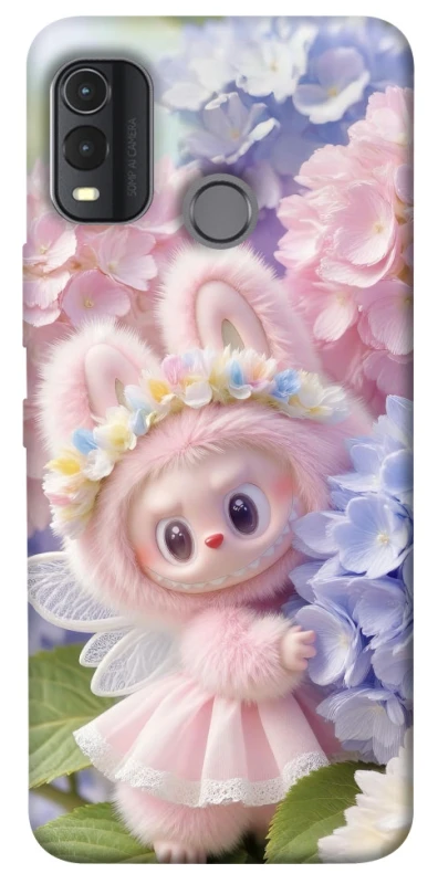 Чохол на Nokia G11 Plus Labubu & Flowers ver.1 фото 1 з 1