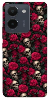 Чохол на Vivo Y36 Черепа та рози фото 1 з 1