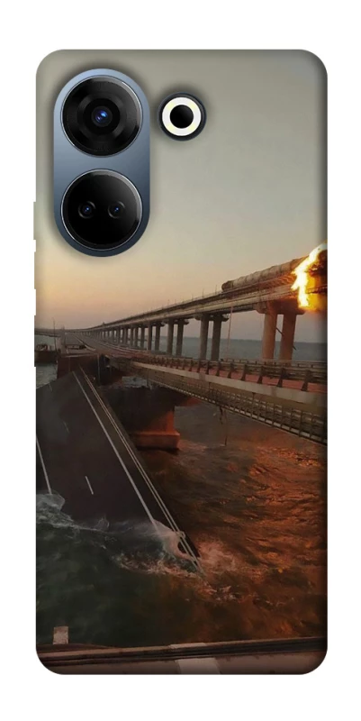 Чехол на TECNO Camon 20 Pro (CK7n) Крымский мост устал фото 1 из 1