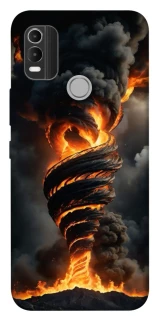 Чехол на Nokia C21 Plus Огненный торнадо фото 1 из 1