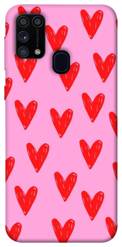 Чохол на Samsung Galaxy M31 Red hearts 2 фото 1 з 1