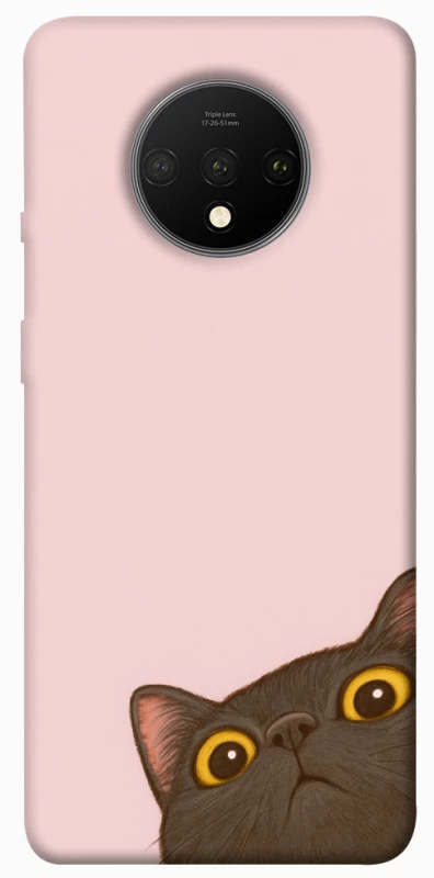 Чохол на OnePlus 7T Peeping cat фото 1 з 1