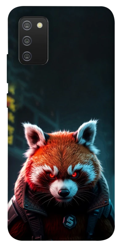 Чохол на Samsung Galaxy A02s Cyber Red Panda фото 1 з 1