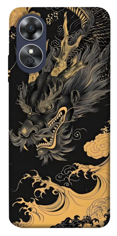 Чохол на Oppo A17 gold dragon фото 1 з 1