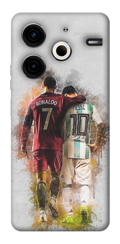 Чохол на TECNO Pova 6 Neo (LI6) Ronaldo та Messi фото 1 з 1