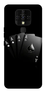 Чехол на TECNO Camon 16 SE Black Cards фото 1 из 1