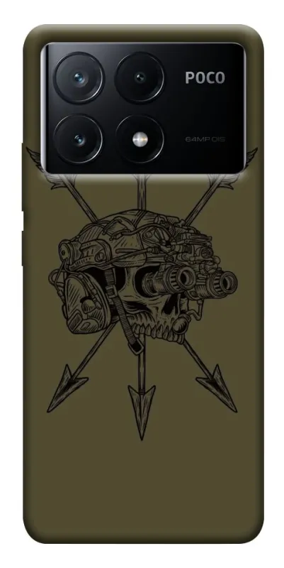Чохол на Xiaomi Poco X6 Mil skull фото 1 з 1