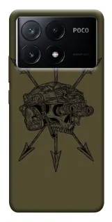Чохол на Xiaomi Poco X6 Mil skull фото 1 з 1