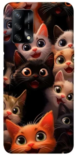 Чохол на Oppo A74 4G happy cats фото 1 з 1