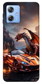 Чохол на Motorola Moto G84 Сar and dragon фото 1 з 1