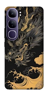 Чохол на Vivo Y300 gold dragon фото 1 з 1