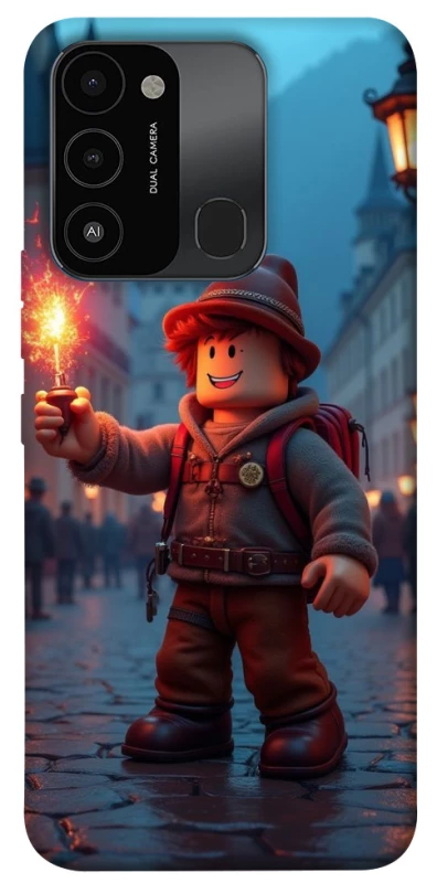 Чохол на TECNO Spark 8C Roblox Fire Logo Blue Flames фото 1 з 1